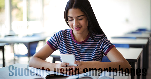 Students Using Smartphones - Assignment writing service